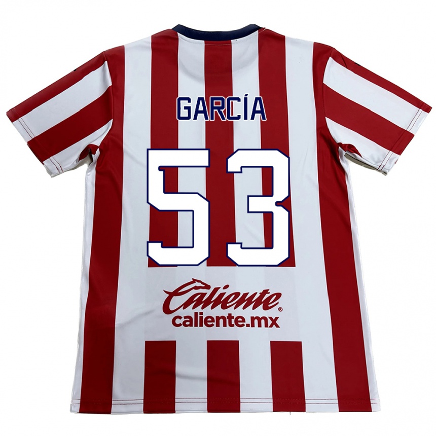 Kids Football Uziel García #53 Red White Home Jersey 2024/25 T-Shirt Uk