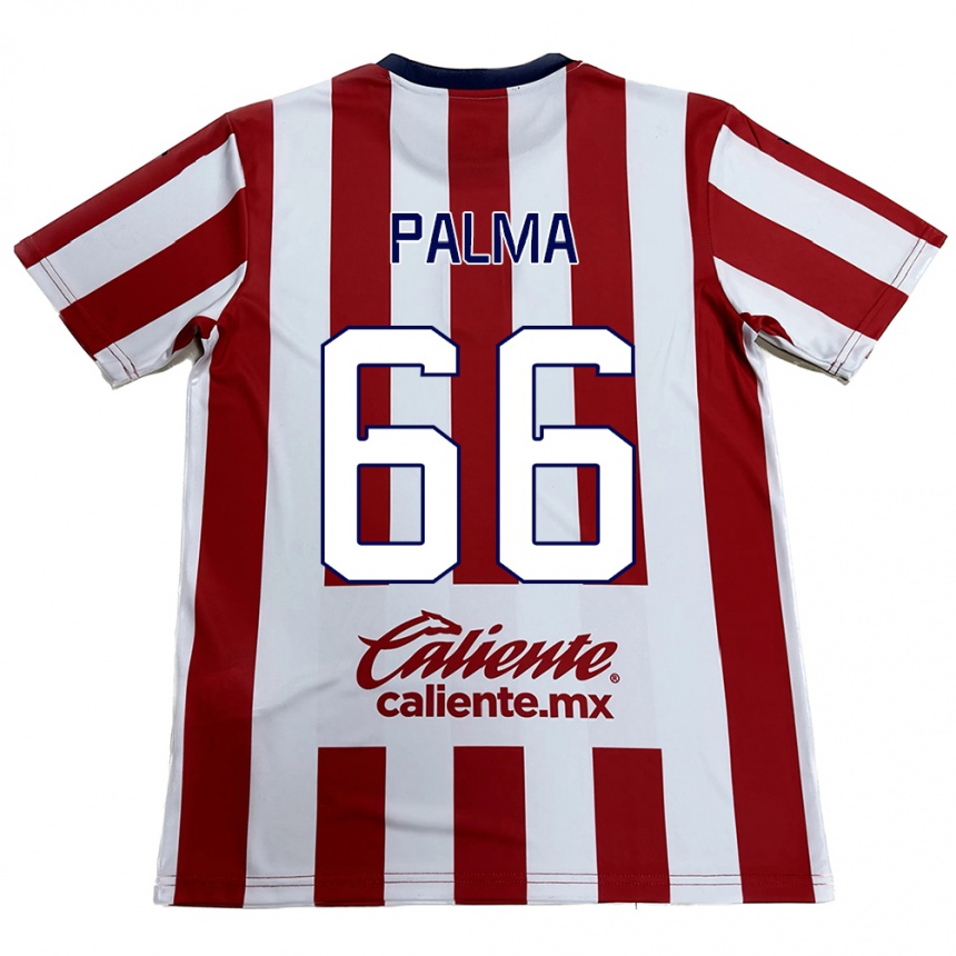 Kids Football Arturo Palma #66 Red White Home Jersey 2024/25 T-Shirt Uk