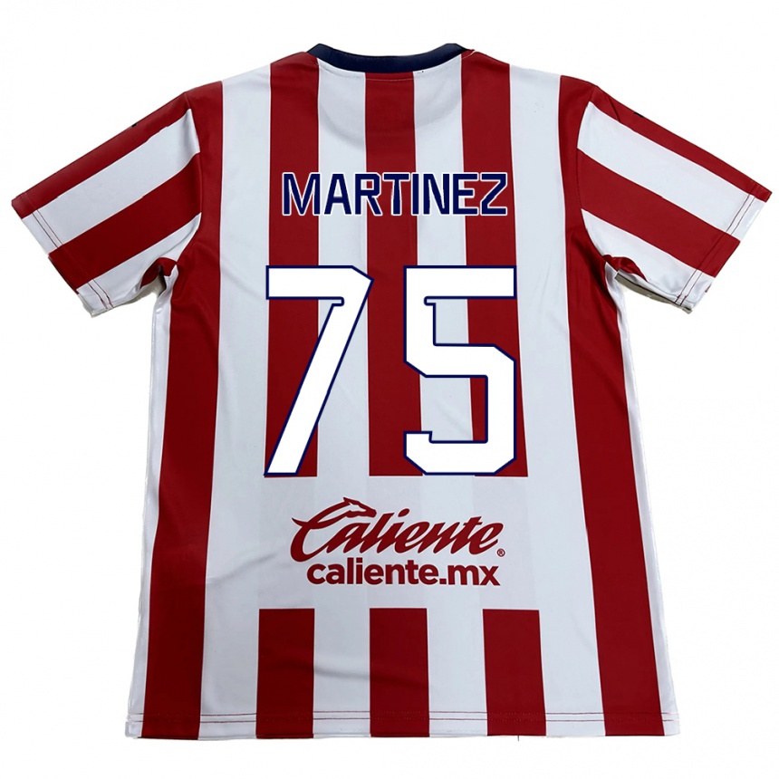 Kids Football Isaac Martínez #75 Red White Home Jersey 2024/25 T-Shirt Uk