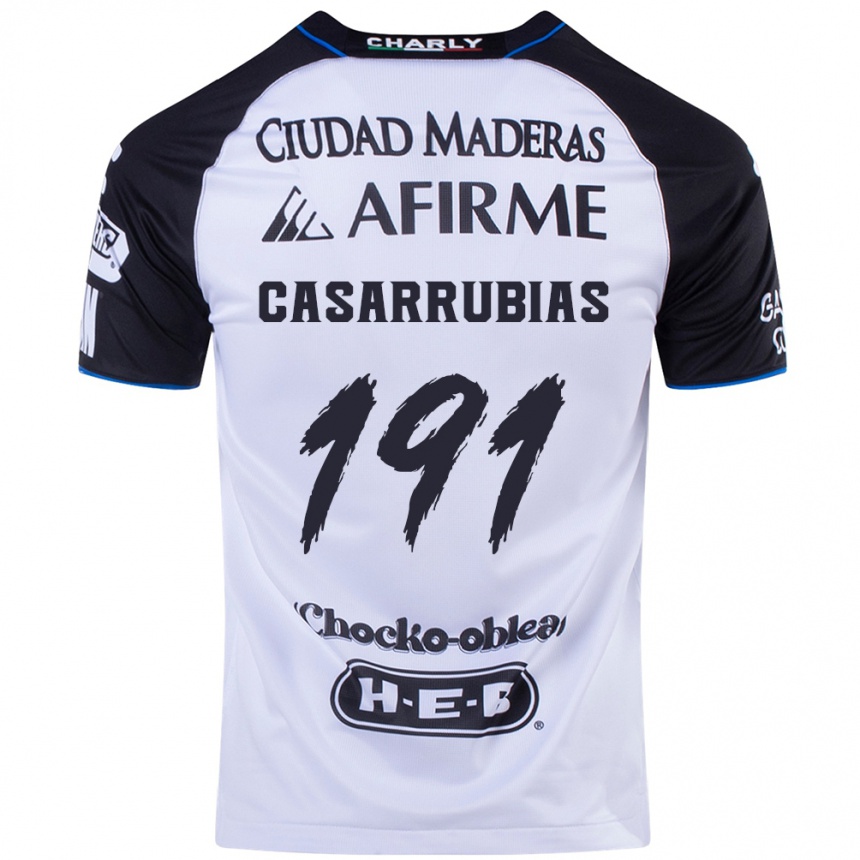 Kids Football Aaron Casarrubias #191 Black Blue Home Jersey 2024/25 T-Shirt Uk