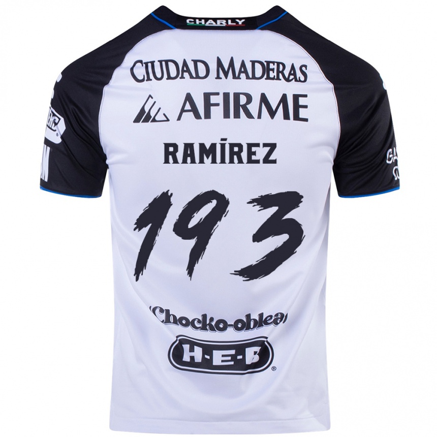 Kids Football Ángel Ramírez #193 Black Blue Home Jersey 2024/25 T-Shirt Uk