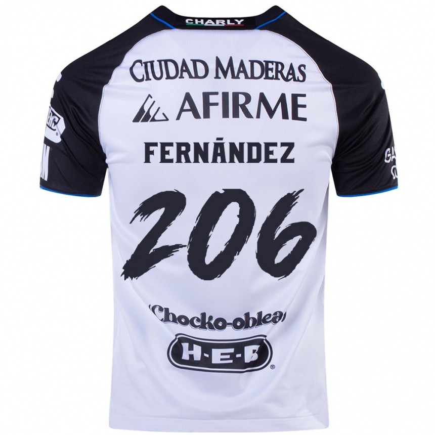 Kids Football Erik Fernández #206 Black Blue Home Jersey 2024/25 T-Shirt Uk