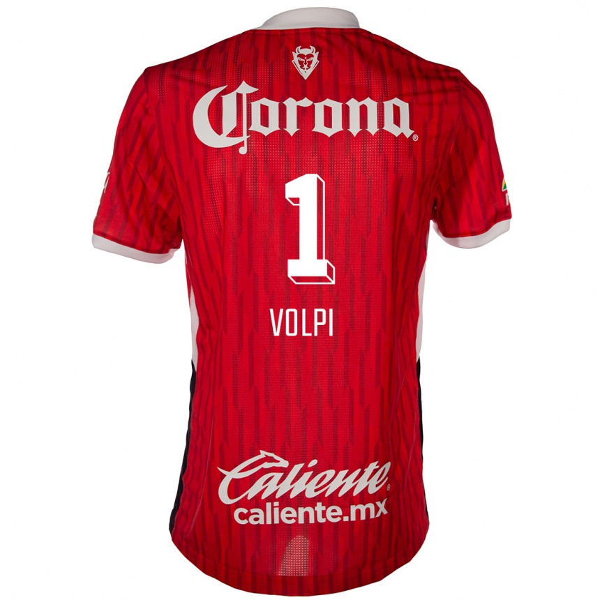 Kids Football Tiago Volpi #1 Red White Home Jersey 2024/25 T-Shirt Uk