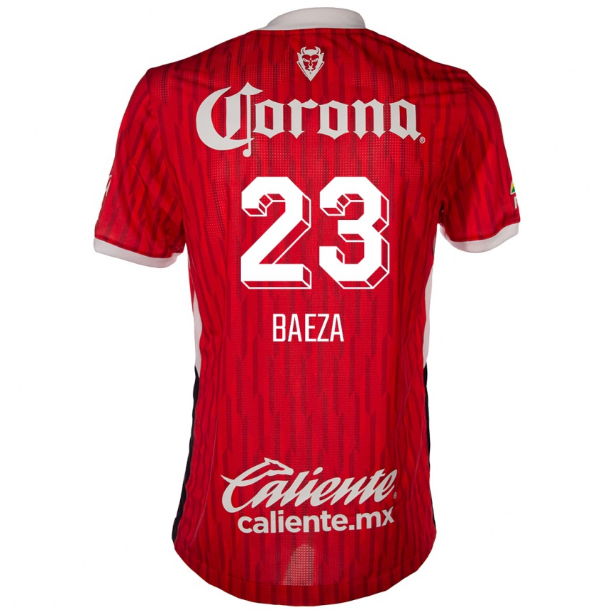 Kids Football Claudio Baeza #23 Red White Home Jersey 2024/25 T-Shirt Uk