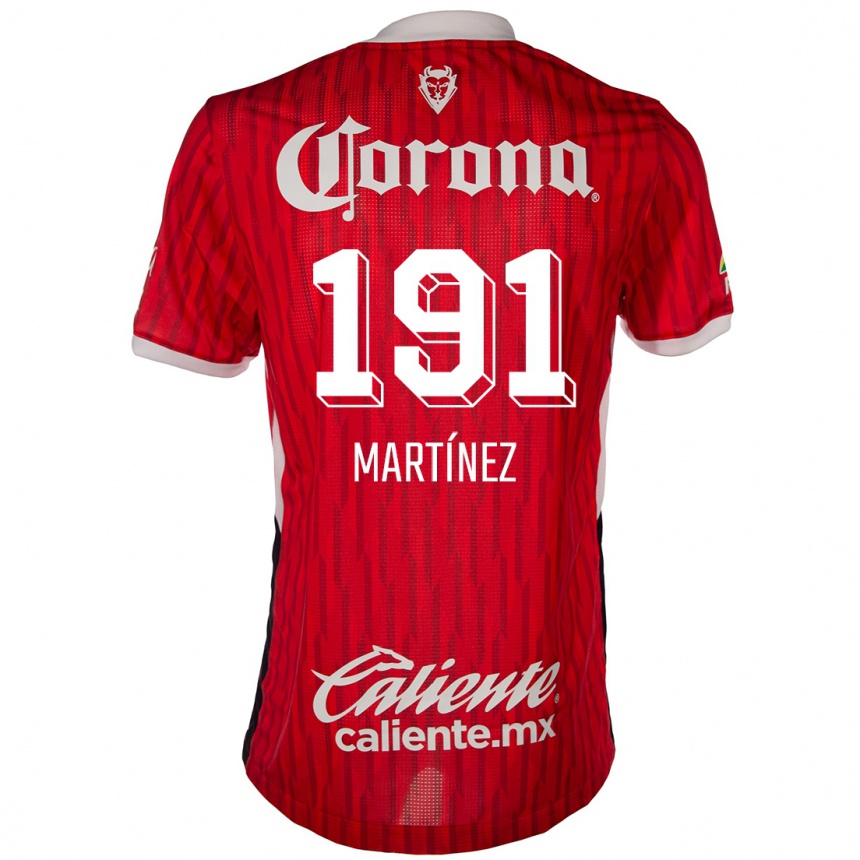 Kids Football Kevin Martínez #191 Red White Home Jersey 2024/25 T-Shirt Uk