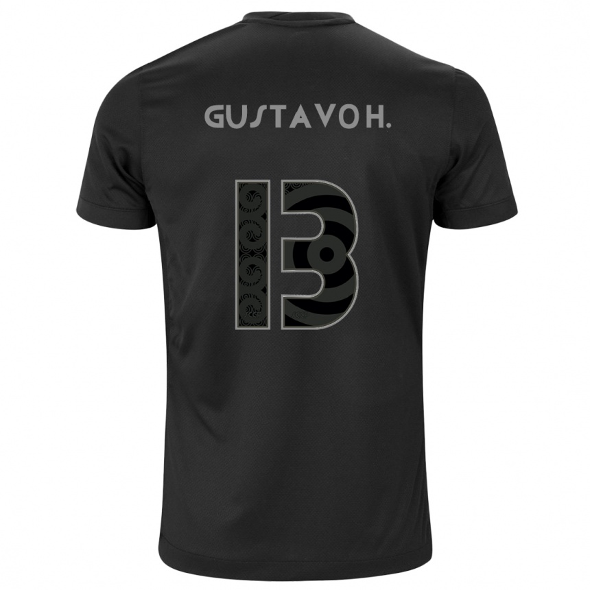 Kids Football Gustavo Henrique #13 Black Away Jersey 2024/25 T-Shirt Uk