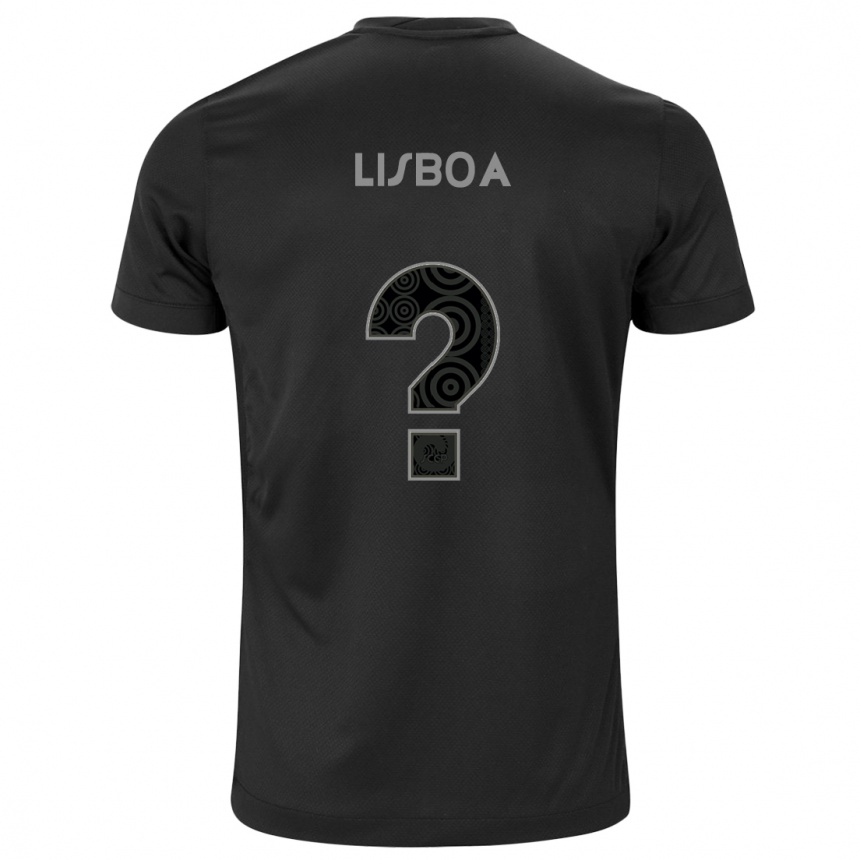 Kids Football Thomas Lisboa #0 Black Away Jersey 2024/25 T-Shirt Uk