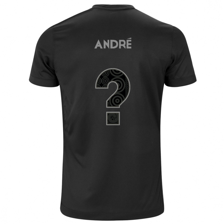 Kids Football André #0 Black Away Jersey 2024/25 T-Shirt Uk