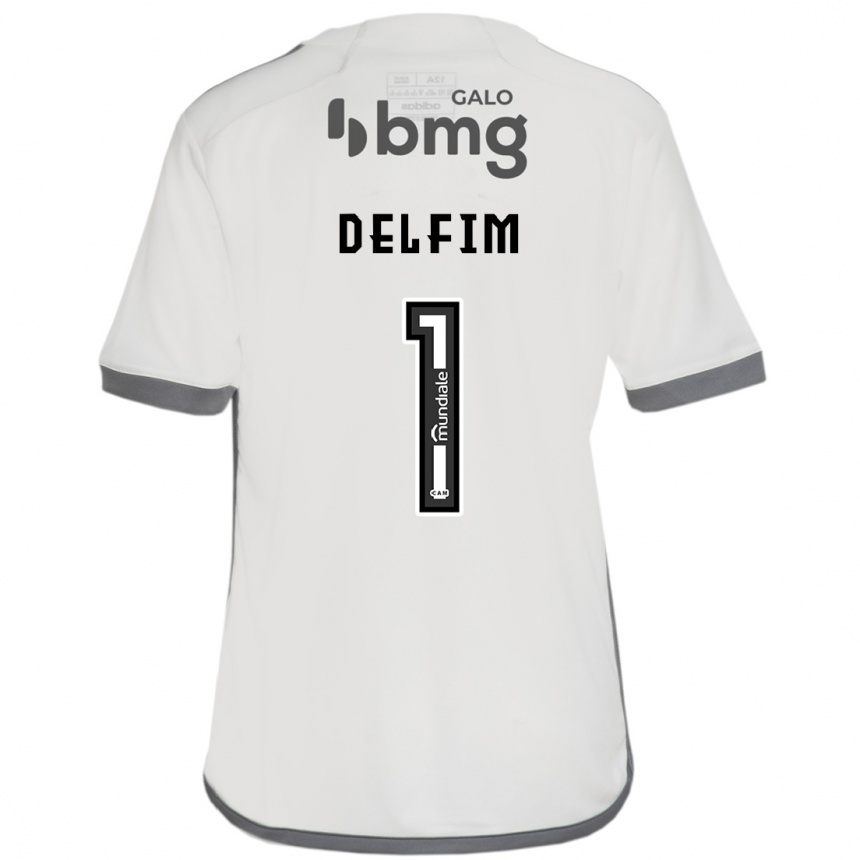 Kids Football Gabriel Delfim #1 Off White Away Jersey 2024/25 T-Shirt Uk