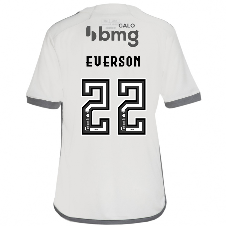 Kids Football Everson #22 Off White Away Jersey 2024/25 T-Shirt Uk