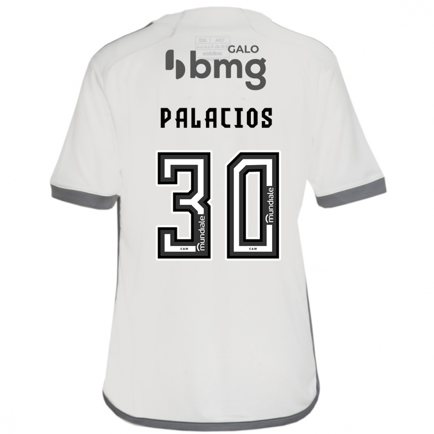 Kids Football Brahian Palacios #30 Off White Away Jersey 2024/25 T-Shirt Uk