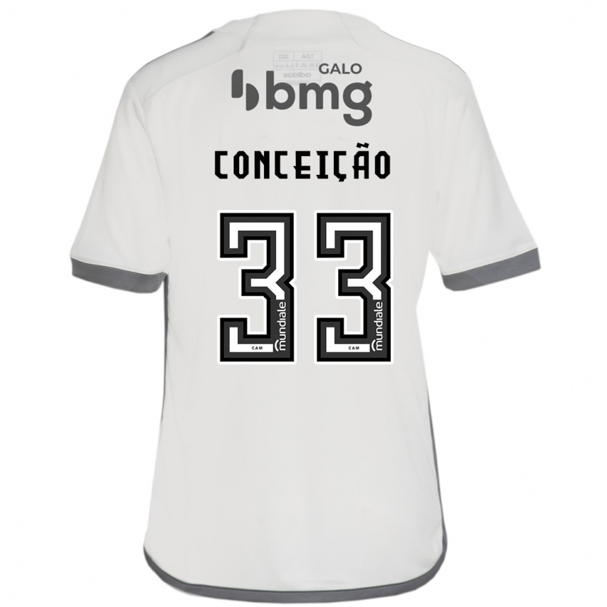 Kids Football Robert Conceição #33 Off White Away Jersey 2024/25 T-Shirt Uk