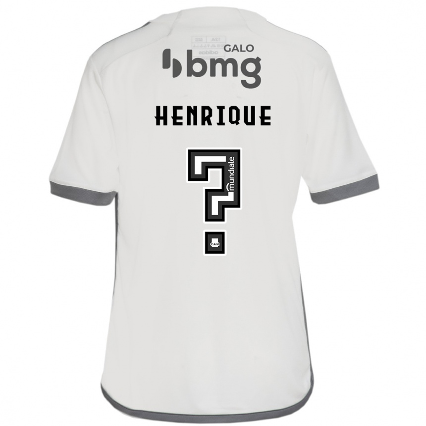 Kids Football Bruno Henrique #0 Off White Away Jersey 2024/25 T-Shirt Uk