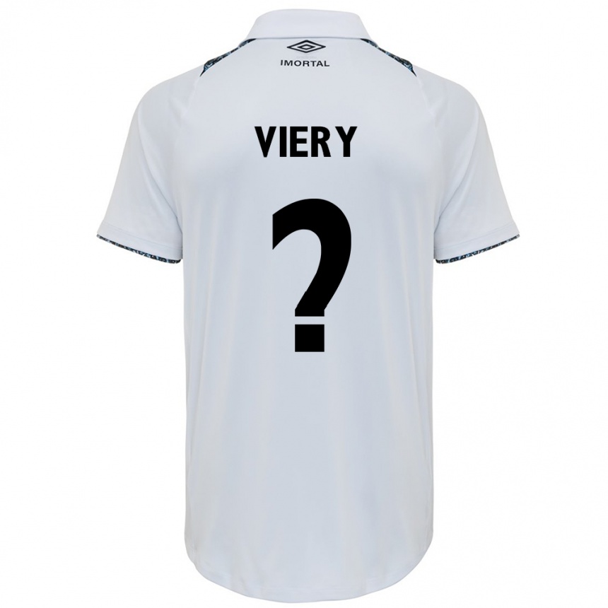 Kids Football Viery #0 White Blue Away Jersey 2024/25 T-Shirt Uk