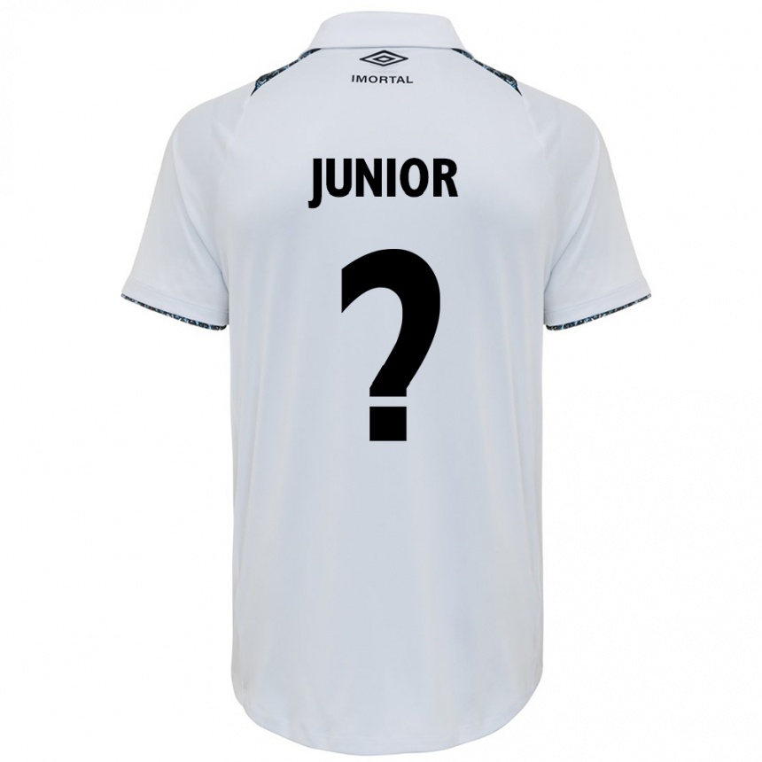 Kids Football Artur Junior #0 White Blue Away Jersey 2024/25 T-Shirt Uk