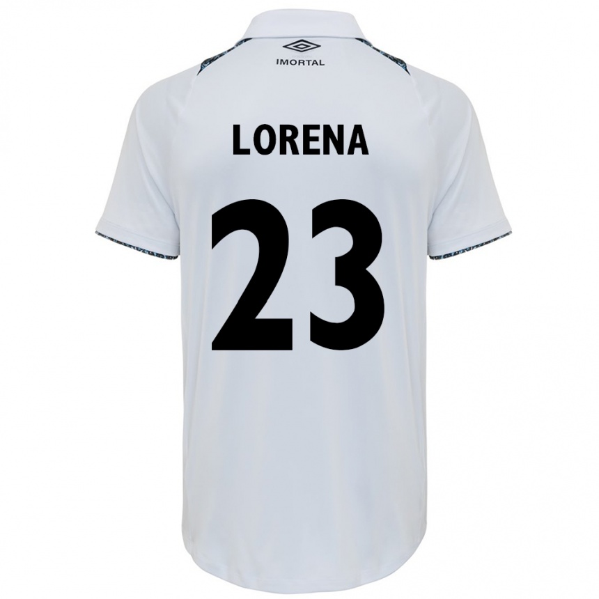 Kids Football Lorena #23 White Blue Away Jersey 2024/25 T-Shirt Uk