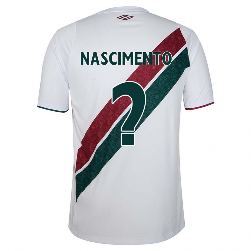 Kids Football Hiago Nascimento #0 White Green Maroon Away Jersey 2024/25 T-Shirt Uk