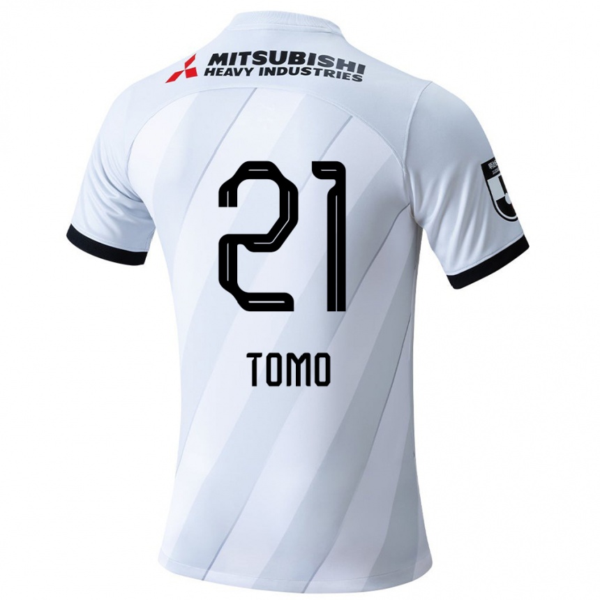 Kids Football Tomoaki Okubo #21 White Grey Away Jersey 2024/25 T-Shirt Uk