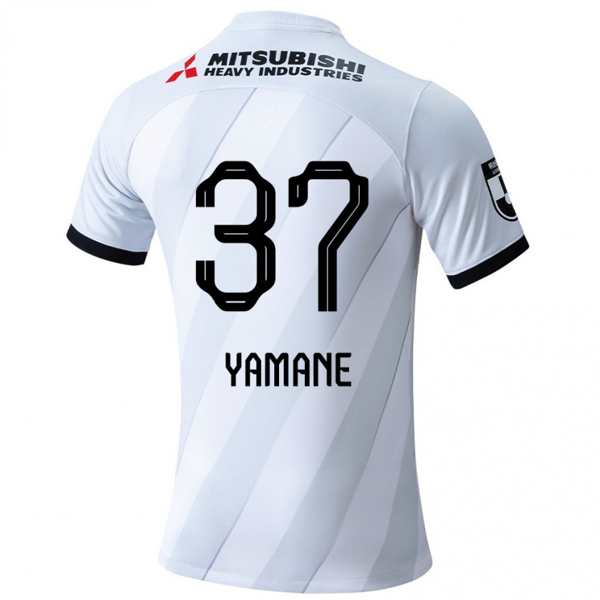 Kids Football Katsutoshi Yamane #37 White Grey Away Jersey 2024/25 T-Shirt Uk