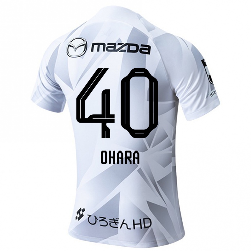 Kids Football Motoki Ohara #40 White Grey Black Away Jersey 2024/25 T-Shirt Uk