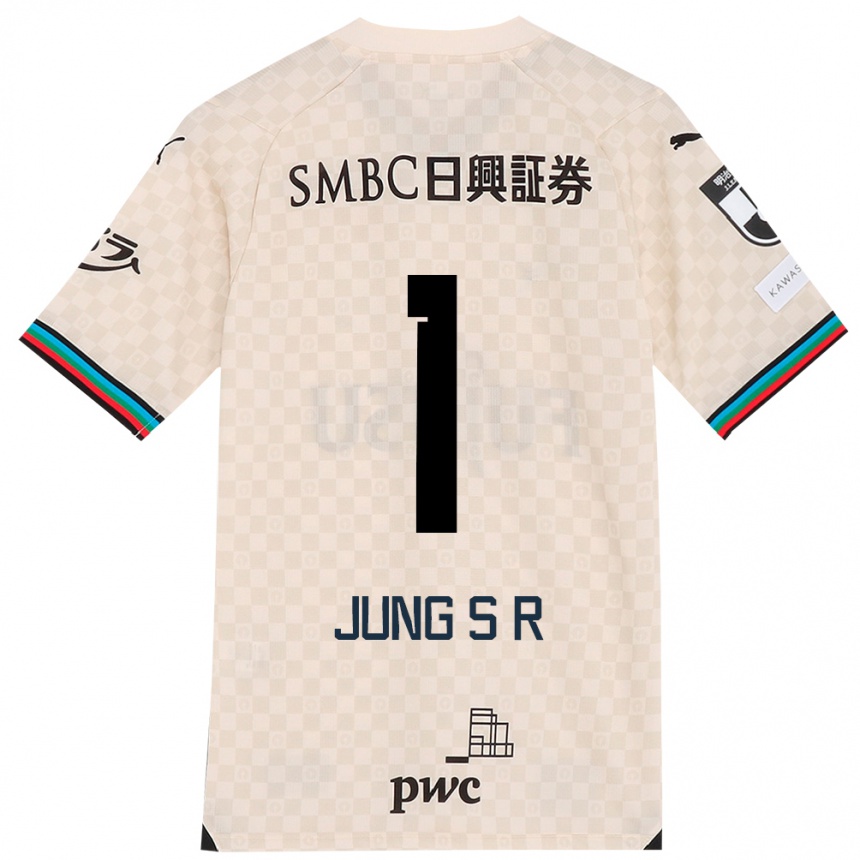 Kids Football Sung-Ryong Jung #1 White Gray Away Jersey 2024/25 T-Shirt Uk