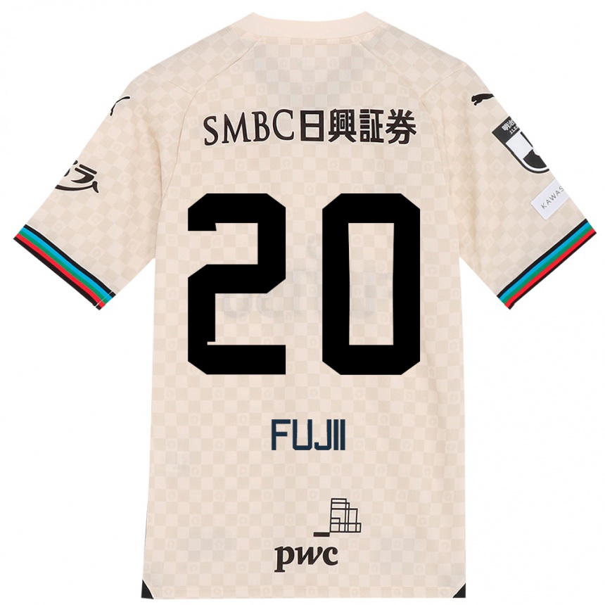 Kids Football Rensuke Fujii #20 White Gray Away Jersey 2024/25 T-Shirt Uk