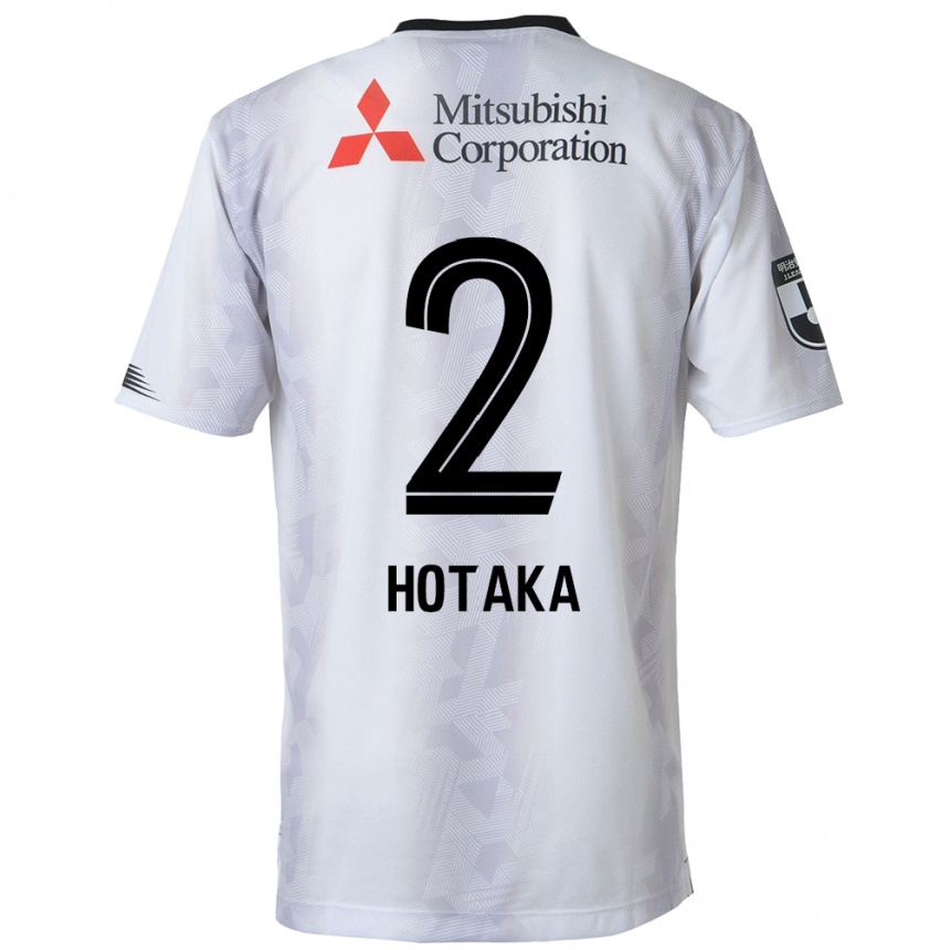 Kids Football Hotaka Nakamura #2 White Black Away Jersey 2024/25 T-Shirt Uk