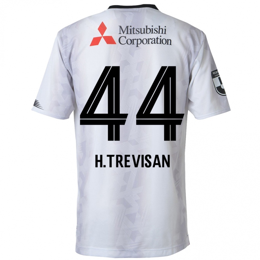 Kids Football Henrique Trevisan #44 White Black Away Jersey 2024/25 T-Shirt Uk