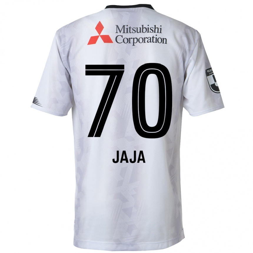 Kids Football Jája Silva #70 White Black Away Jersey 2024/25 T-Shirt Uk