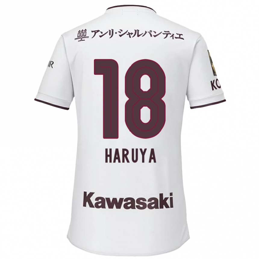 Kids Football Haruya Ide #18 White Red Away Jersey 2024/25 T-Shirt Uk