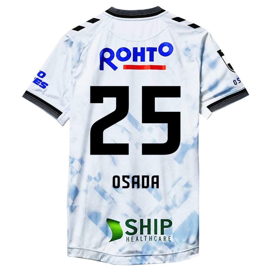 Kids Football Towa Osada #25 White Black Away Jersey 2024/25 T-Shirt Uk