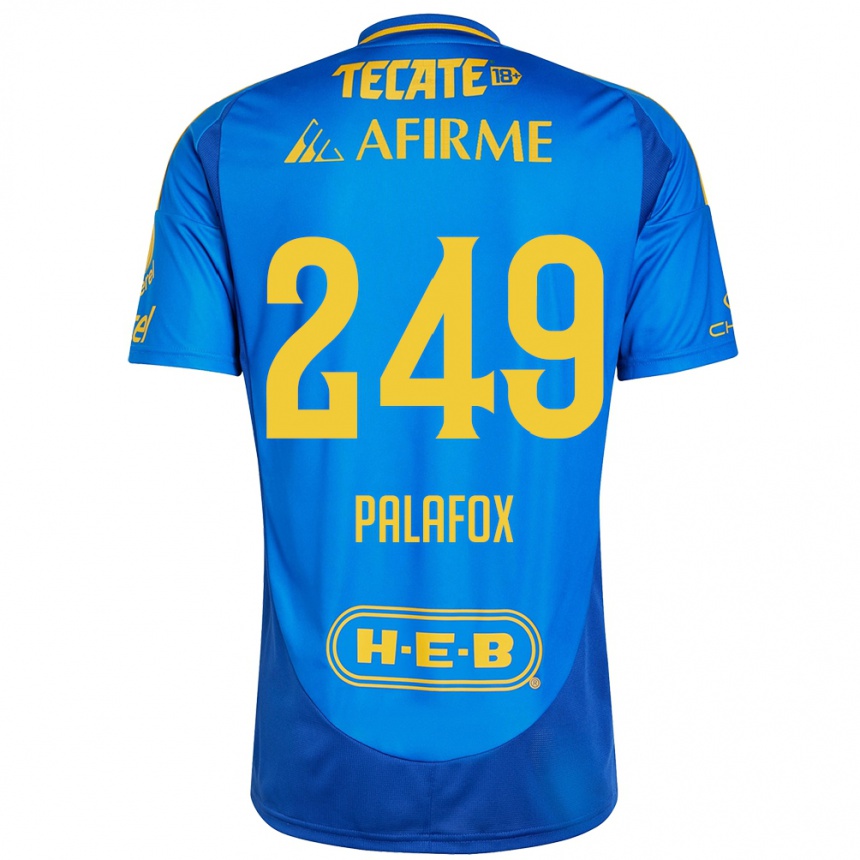 Kids Football José Palafox #249 Blue Yellow Away Jersey 2024/25 T-Shirt Uk