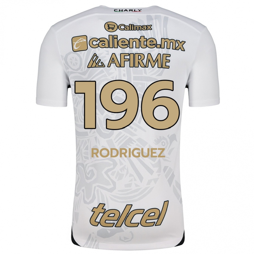 Kids Football Prince Rodríguez #196 White Black Away Jersey 2024/25 T-Shirt Uk