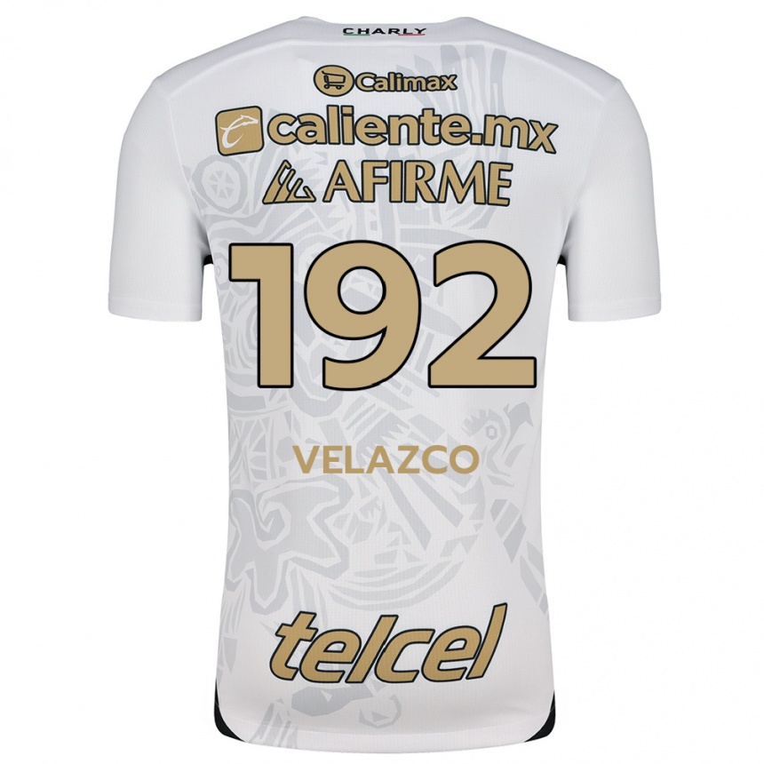 Kids Football Emiliano Velazco #192 White Black Away Jersey 2024/25 T-Shirt Uk