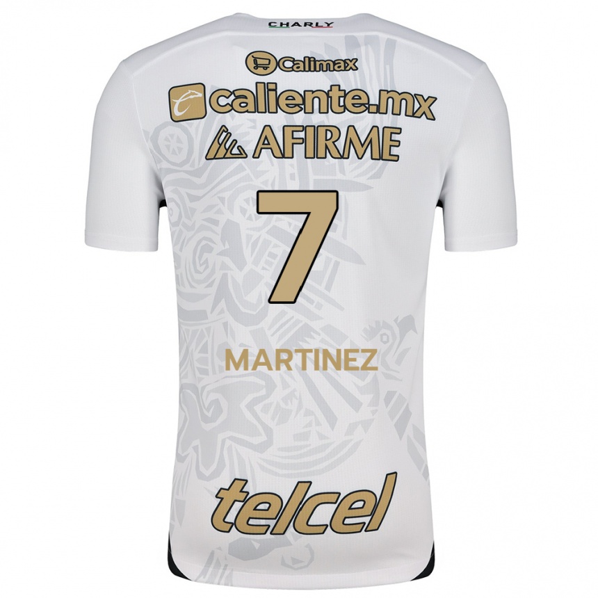 Kids Football Alejandro Martínez #7 White Black Away Jersey 2024/25 T-Shirt Uk