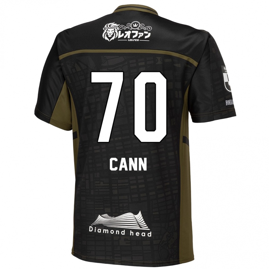 Kids Football Francis Cann #70 Black Green Away Jersey 2024/25 T-Shirt Uk