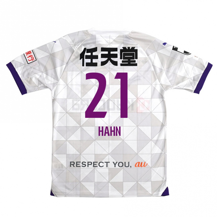 Kids Football Warner Hahn #21 White Purple Away Jersey 2024/25 T-Shirt Uk