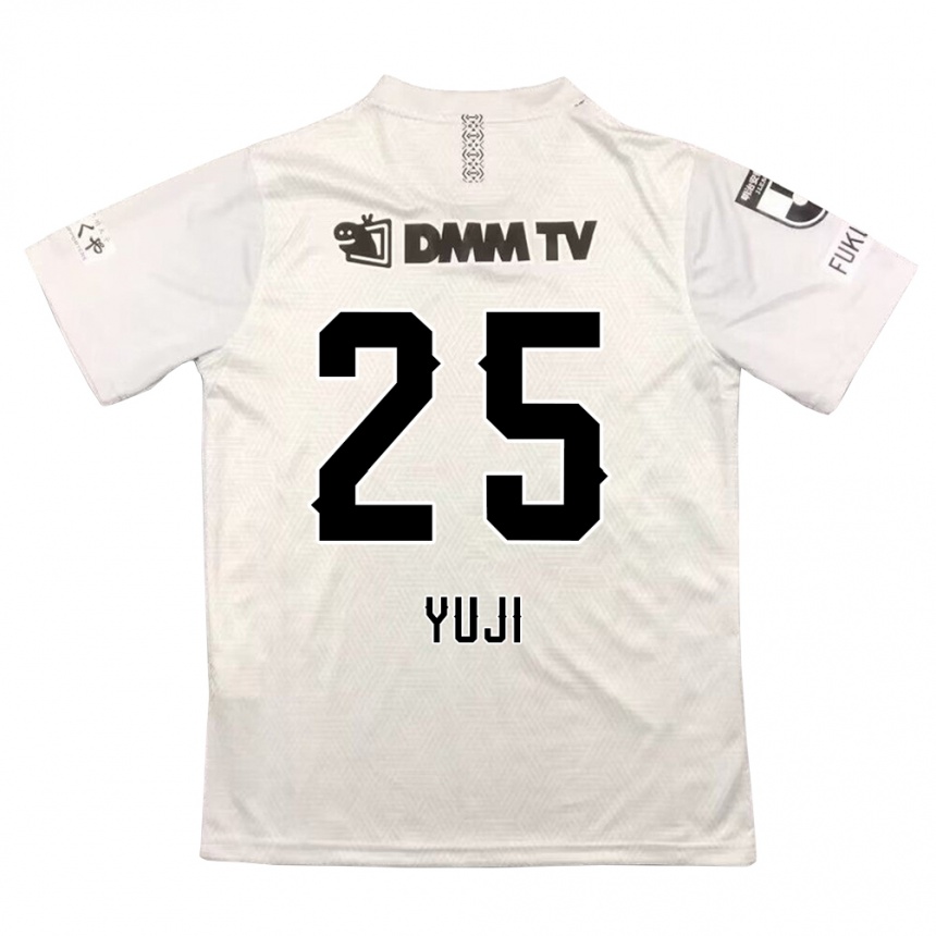 Kids Football Yuji Kitajima #25 Gray Black Away Jersey 2024/25 T-Shirt Uk