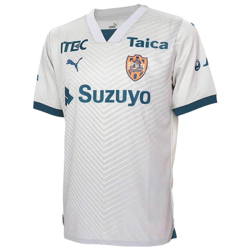 Kids Football Kaede Oishi #21 White Blue Away Jersey 2024/25 T-Shirt Uk