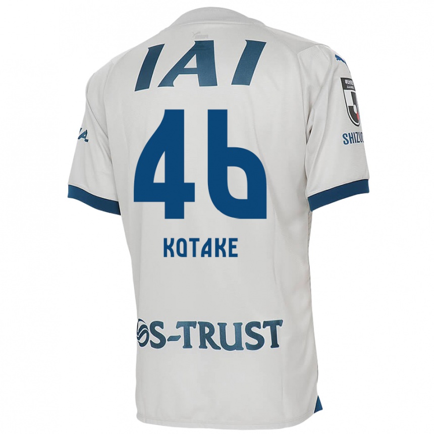 Kids Football Sean Kotake #46 White Blue Away Jersey 2024/25 T-Shirt Uk