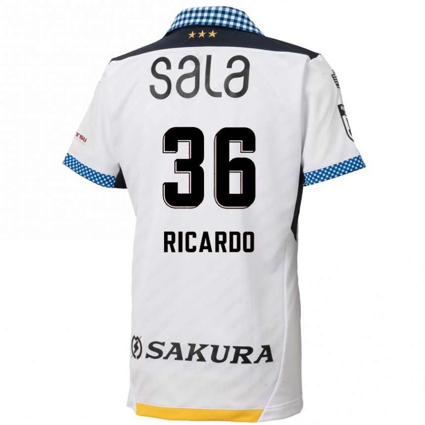 Kids Football Ricardo Graça #36 White Black Away Jersey 2024/25 T-Shirt Uk