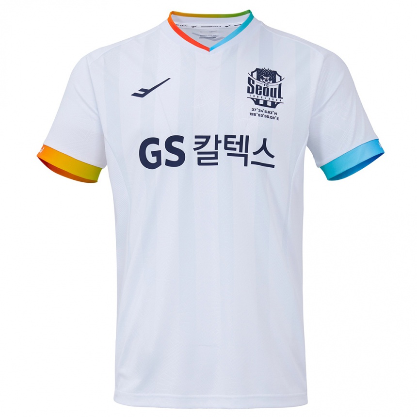 Kids Football Jang Han-Gyeol Park #42 White Blue Away Jersey 2024/25 T-Shirt Uk