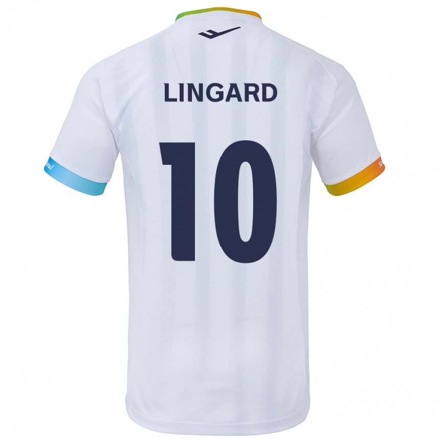 Kids Football Jesse Lingard #10 White Blue Away Jersey 2024/25 T-Shirt Uk