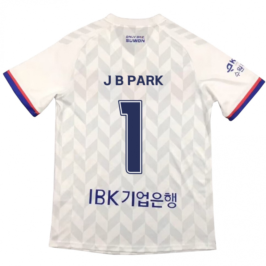 Kids Football Bae-Jong Park #1 White Blue Away Jersey 2024/25 T-Shirt Uk