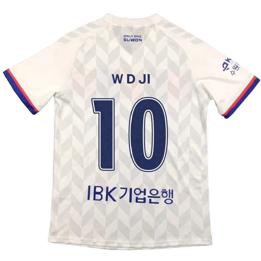 Kids Football Dong-Won Ji #10 White Blue Away Jersey 2024/25 T-Shirt Uk