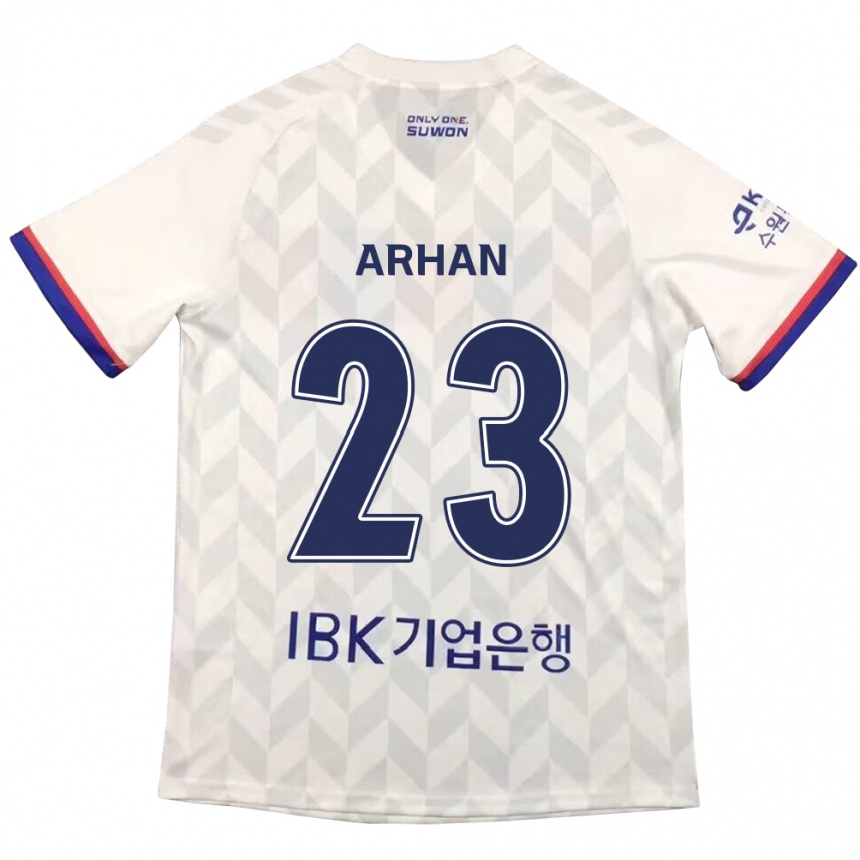 Kids Football Pratama Arhan #23 White Blue Away Jersey 2024/25 T-Shirt Uk