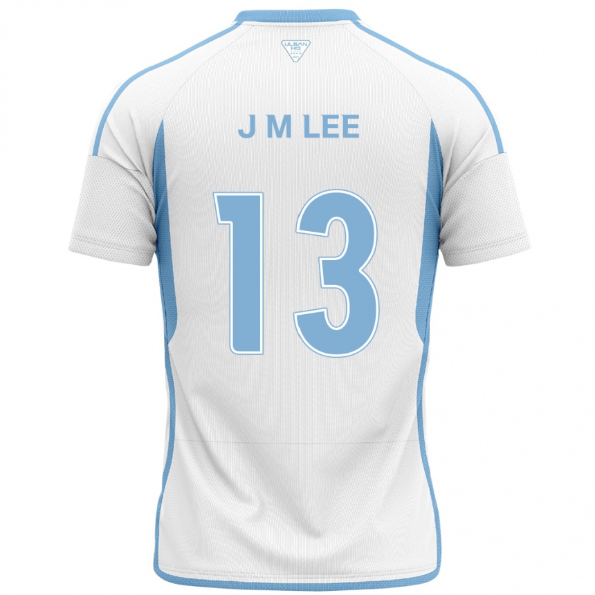 Kids Football Myung-Jae Lee #13 White Blue Away Jersey 2024/25 T-Shirt Uk