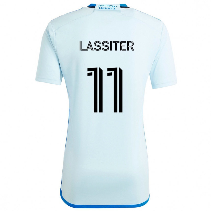 Kids Football Ariel Lassiter #11 Ice Blue Away Jersey 2024/25 T-Shirt Uk