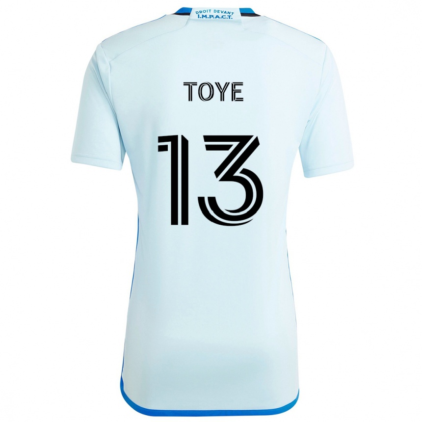 Kids Football Mason Toye #13 Ice Blue Away Jersey 2024/25 T-Shirt Uk