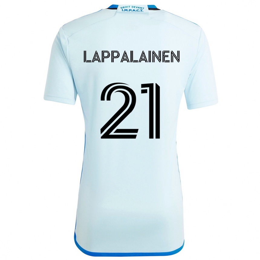 Kids Football Lassi Lappalainen #21 Ice Blue Away Jersey 2024/25 T-Shirt Uk